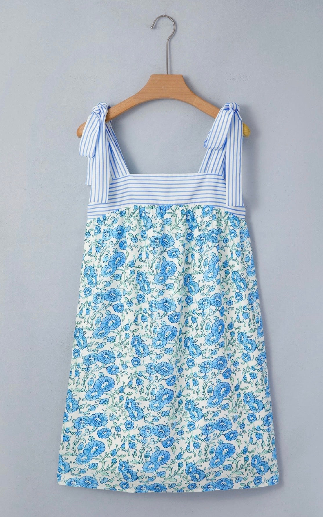 Bowtie Blue Dress