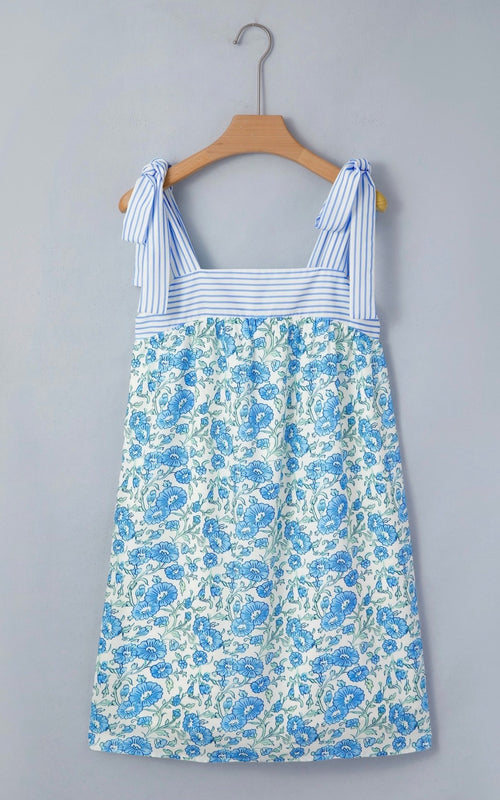Bowtie Blue Dress
