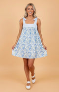 Bowtie Blue Dress