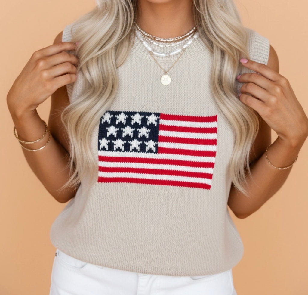 USA Knit Sweater