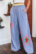 Patched Flower Pant (Pre-Order)